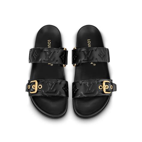 lv bom dia flat mule|louis vuitton flat mule sandals.